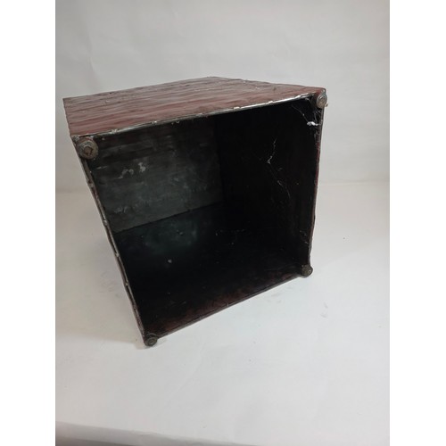 7 - Repurposed metal fuel or water tank to create a Popeye themed bedside or man cave industrial look la... 