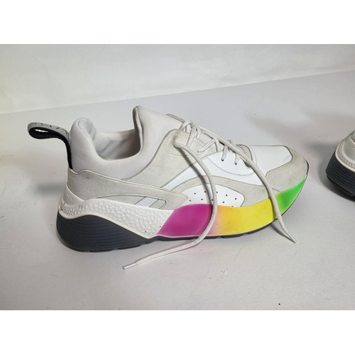 11 - Stella McCartney. A pair of pre owned Eclypse rainbow sole sneakers in a Selfridges and Co box size ... 