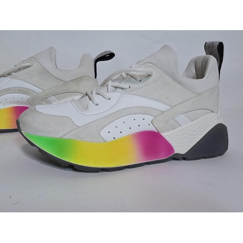 11 - Stella McCartney. A pair of pre owned Eclypse rainbow sole sneakers in a Selfridges and Co box size ... 