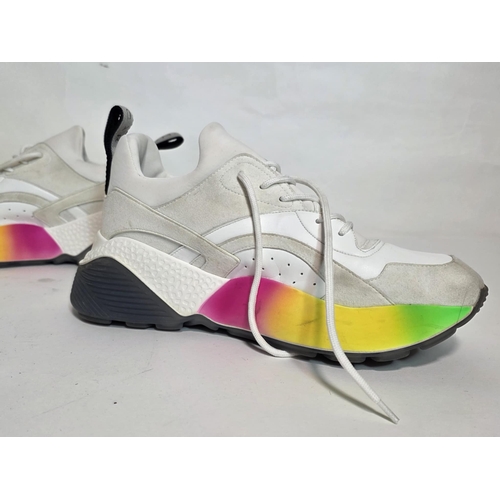 11 - Stella McCartney. A pair of pre owned Eclypse rainbow sole sneakers in a Selfridges and Co box size ... 