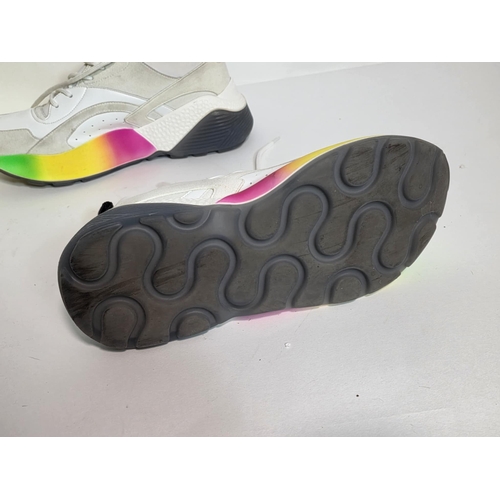 11 - Stella McCartney. A pair of pre owned Eclypse rainbow sole sneakers in a Selfridges and Co box size ... 