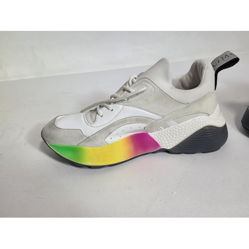 11 - Stella McCartney. A pair of pre owned Eclypse rainbow sole sneakers in a Selfridges and Co box size ... 