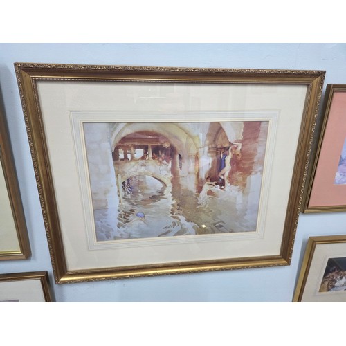 15 - Sir William Russell Flint Eight framed and glazed prints of nude models. UnsignedVarious sizes