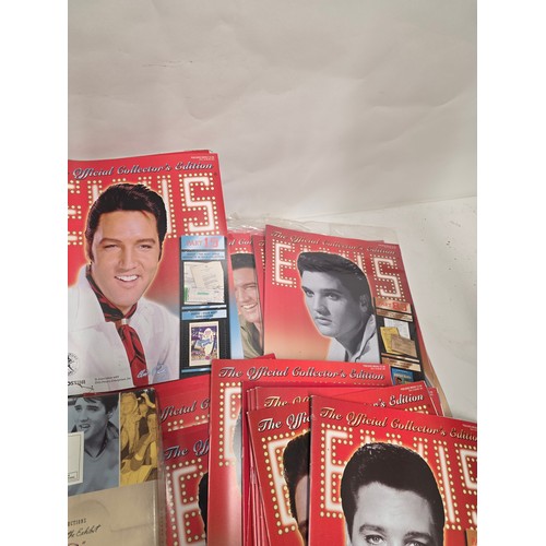 31 - Elvis Presley, aprox 86 of the official collector's edition Elvis magazines some still vacuum sealed... 