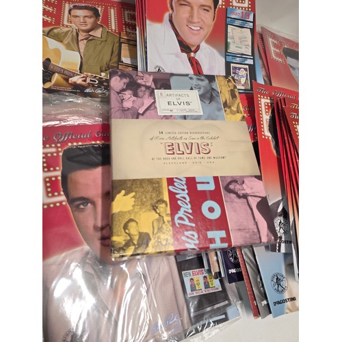 31 - Elvis Presley, aprox 86 of the official collector's edition Elvis magazines some still vacuum sealed... 