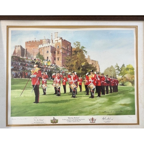 32 - Of Gloucester Regiment Interest.After Terence Cuneo. 'The Back Badge Parade, Berlin. 1969.' Color Pr... 