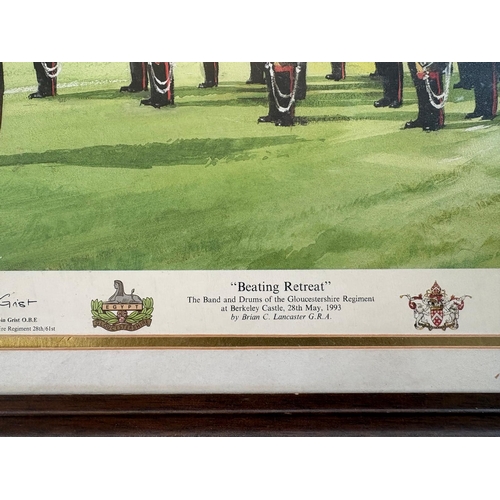 32 - Of Gloucester Regiment Interest.After Terence Cuneo. 'The Back Badge Parade, Berlin. 1969.' Color Pr... 