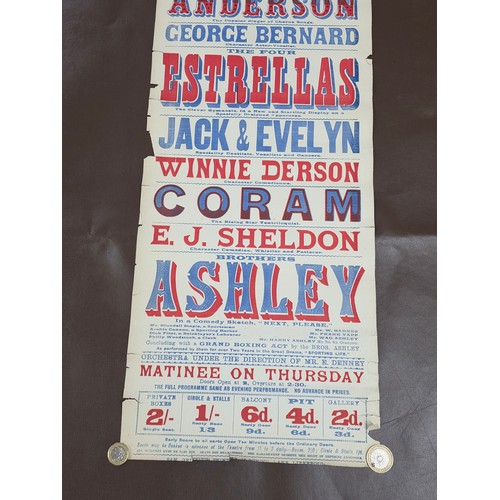 37 - Local interest Argyle Theatre of Varieties, Birkenhead original Monday February 15th 1904 performanc... 