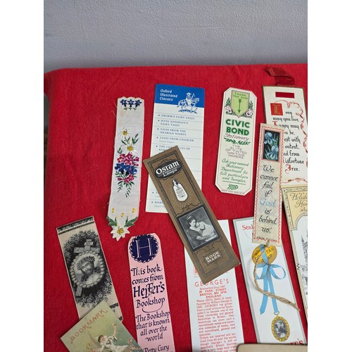 5 - Early 20th Century advertising bookmarks. A wonderful collection of 22 bookmarks advertising pension... 