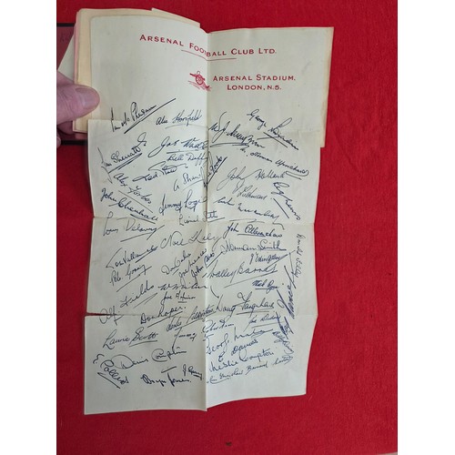 6 - 1940's and 1950's Autograph Book with handwritten signatures from footballers of the day including t... 