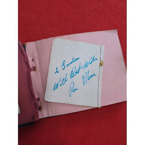 6 - 1940's and 1950's Autograph Book with handwritten signatures from footballers of the day including t... 