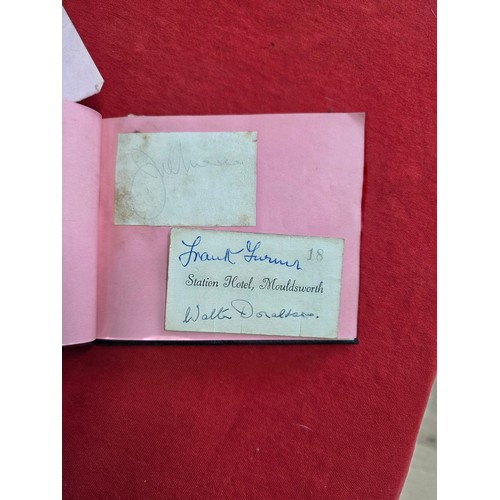 6 - 1940's and 1950's Autograph Book with handwritten signatures from footballers of the day including t... 