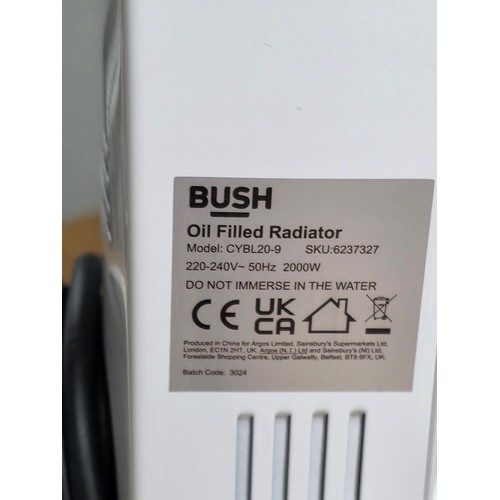 7 - A pair of Bush 2kw Oil Filled radiators model number CYBL209