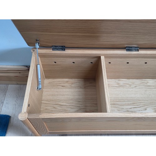 8 - Ercol Teramo range storage bench 120cm (L) 45cm (D) 49cm (H)