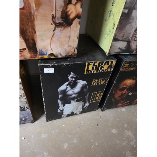 12 - Six x repurposed metal fuel or water tanks to create a themed bedside or man cave industrial look la... 