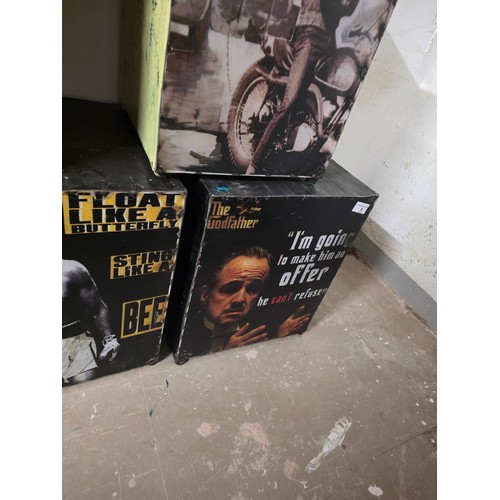 12 - Six x repurposed metal fuel or water tanks to create a themed bedside or man cave industrial look la... 