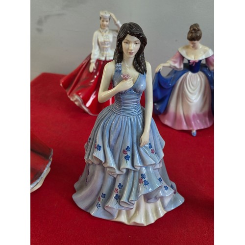 14 - Six vintage Royal Doulton ceramic figurines to include Pearly Boy, Rachel, Andrea, Gail, Sara and So... 