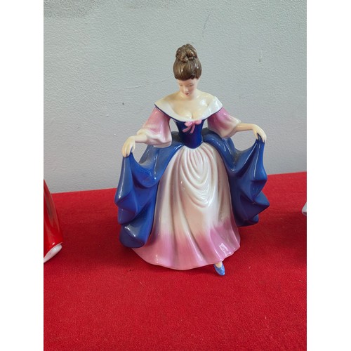14 - Six vintage Royal Doulton ceramic figurines to include Pearly Boy, Rachel, Andrea, Gail, Sara and So... 