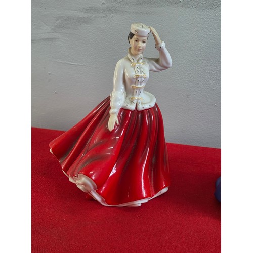 14 - Six vintage Royal Doulton ceramic figurines to include Pearly Boy, Rachel, Andrea, Gail, Sara and So... 