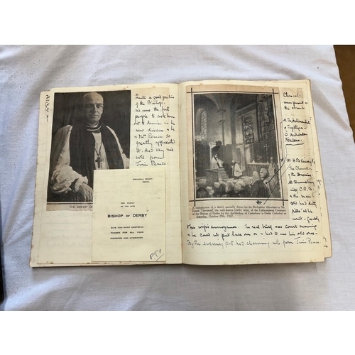 31 - Blanche Byron.  Her hand written diary starting Oct 1935 with contemporary cuttings and invitations ... 