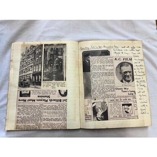 31 - Blanche Byron.  Her hand written diary starting Oct 1935 with contemporary cuttings and invitations ... 