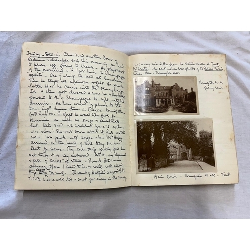 31 - Blanche Byron.  Her hand written diary starting Oct 1935 with contemporary cuttings and invitations ... 