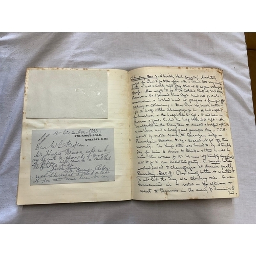 31 - Blanche Byron.  Her hand written diary starting Oct 1935 with contemporary cuttings and invitations ... 