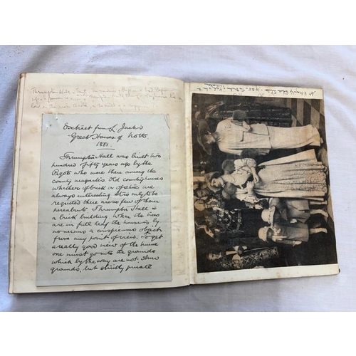 31 - Blanche Byron.  Her hand written diary starting Oct 1935 with contemporary cuttings and invitations ... 