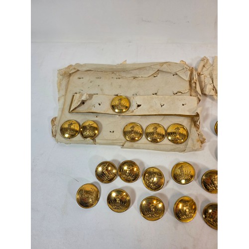 37 - 40 Victorian Brass livery buttons from the renowned maker Firmin and Sons some still on card. Possib... 