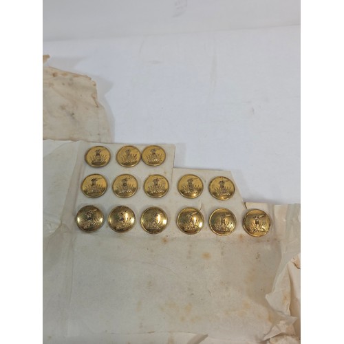 37 - 40 Victorian Brass livery buttons from the renowned maker Firmin and Sons some still on card. Possib... 