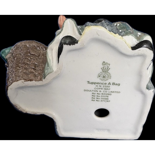 39 - Royal Doulton Tuppence a BagHN 2320Copr 196214cm h