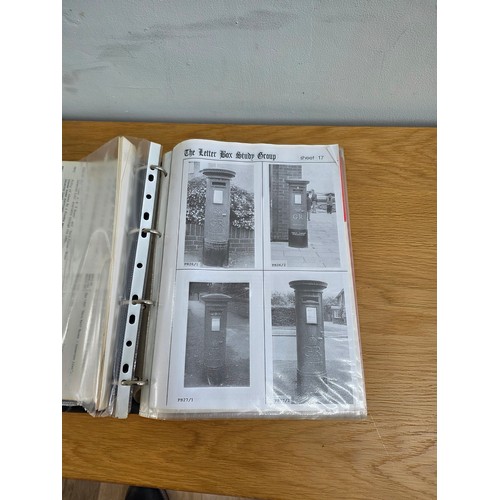 41 - An album of newsletters from the letter box study group, pictures, postcards and information related... 