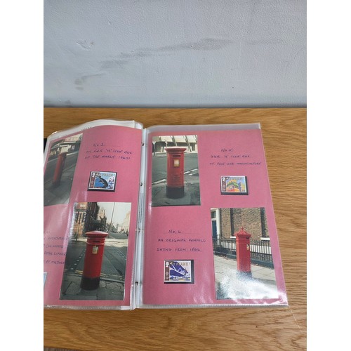 41 - An album of newsletters from the letter box study group, pictures, postcards and information related... 