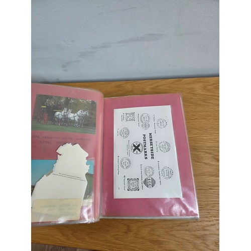 41 - An album of newsletters from the letter box study group, pictures, postcards and information related... 