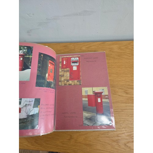 41 - An album of newsletters from the letter box study group, pictures, postcards and information related... 