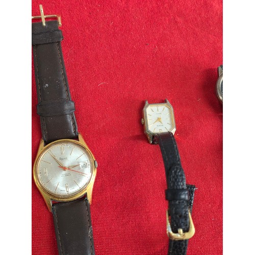 44 - Wrist and Pocket watches, 17 vintage to include Ingersoll London, Olivia, Citizen, Action, Siro, Gou... 