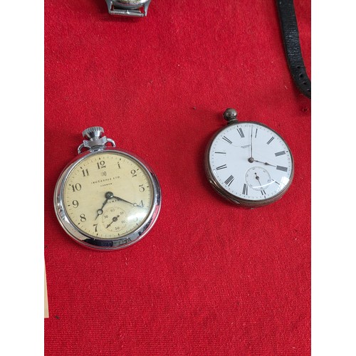 44 - Wrist and Pocket watches, 17 vintage to include Ingersoll London, Olivia, Citizen, Action, Siro, Gou... 