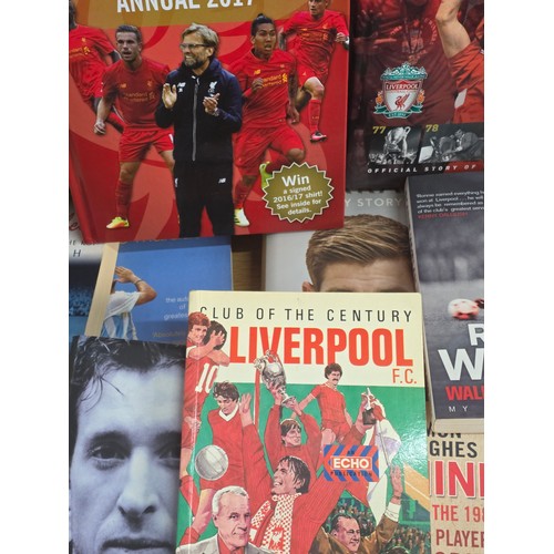 46 - Liverpool FC, a collection of 32 Books related to the club and its players