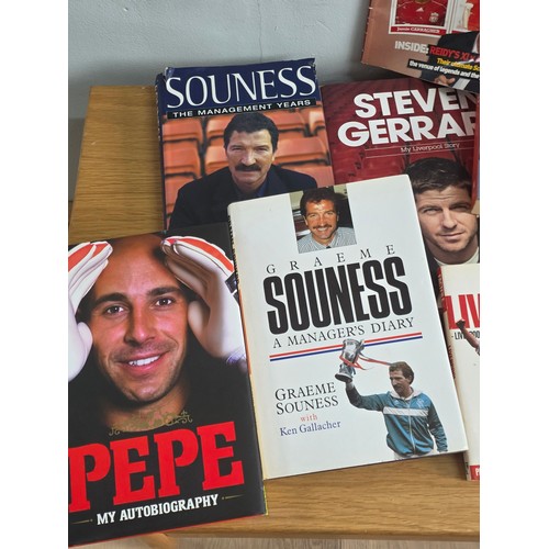 46 - Liverpool FC, a collection of 32 Books related to the club and its players