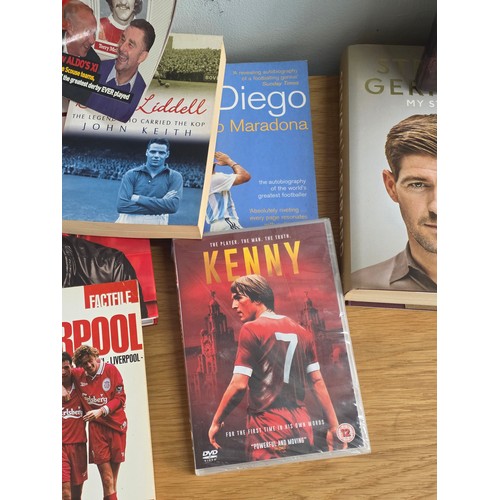 46 - Liverpool FC, a collection of 32 Books related to the club and its players