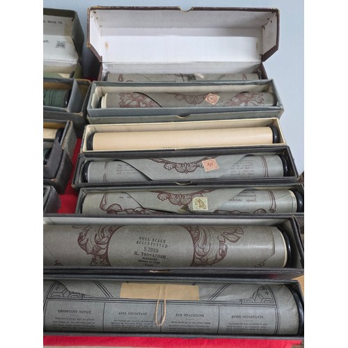 48 - Pianola Rolls, 14 all boxed to include Pucker up and Whistle, Peaceland Selection, The Catch of the ... 