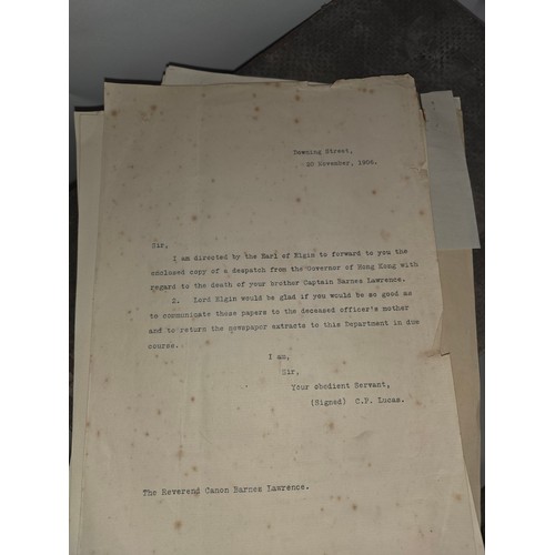 55 - An important archive relating to the 19th and 20th century history of the family of H.F. Barnes-Lawr... 