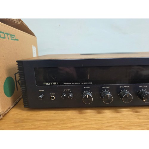 57 - Rotel RX-202 MKII Stereo Receiver Amplifier in original box
