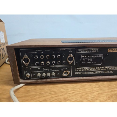 57 - Rotel RX-202 MKII Stereo Receiver Amplifier in original box