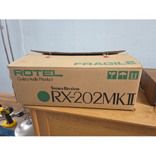 57 - Rotel RX-202 MKII Stereo Receiver Amplifier in original box