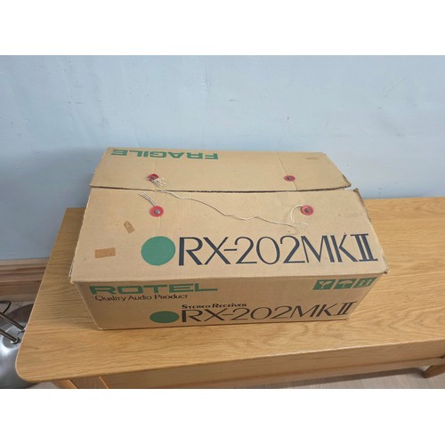 57 - Rotel RX-202 MKII Stereo Receiver Amplifier in original box