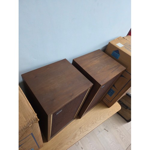 59 - A pair of vintage ADC 303AX Loudspeakers in Walnut Cabinets. They come in original boxes
