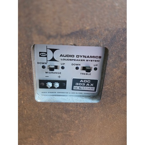 59 - A pair of vintage ADC 303AX Loudspeakers in Walnut Cabinets. They come in original boxes