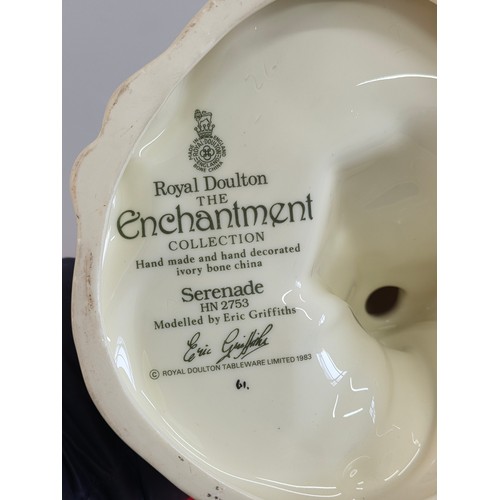 60 - Royal Doulton HN097 Happy Anniversary, HN2573 Serenade and Coalport Ladies of Fashion Christina figu... 