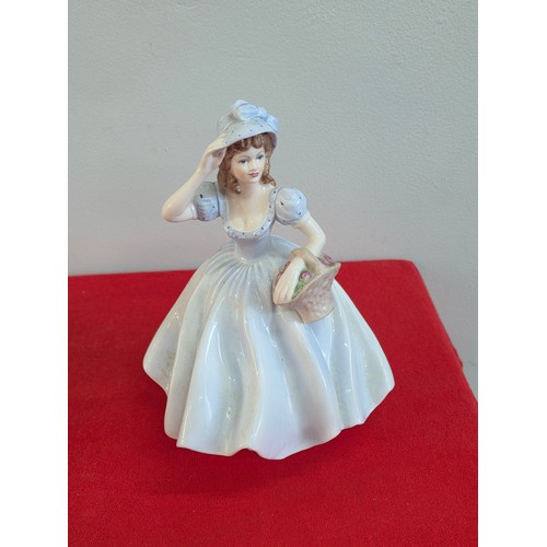 60 - Royal Doulton HN097 Happy Anniversary, HN2573 Serenade and Coalport Ladies of Fashion Christina figu... 